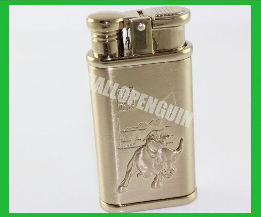 Metal Wall Street Bull Make Money Brass color Lighter  