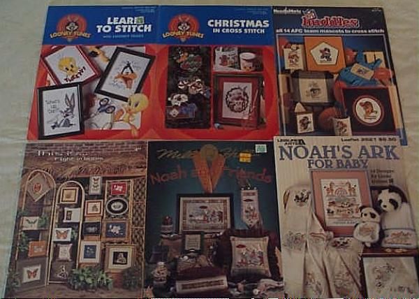 14 Cross Stitch Books Precious Moments Noah Ark Merry Mouse Rhymes 