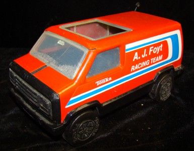 VINTAGE TONKA A.J. Foyt RACING TEAM Van VGC  