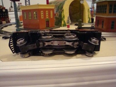 RARE, AUTHENTIC ORANGE STRIPE PREWAR O GAUGE LIONEL 262 LOCOMOTIVE AND 