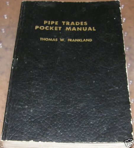   Trades Pocket Manual T Frankland 1960s Bending Offsets Fitters Welders