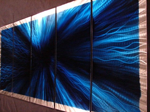 ABSTRACT METAL WALL ART PAINTING STEEL SCULPTURE LARGE  