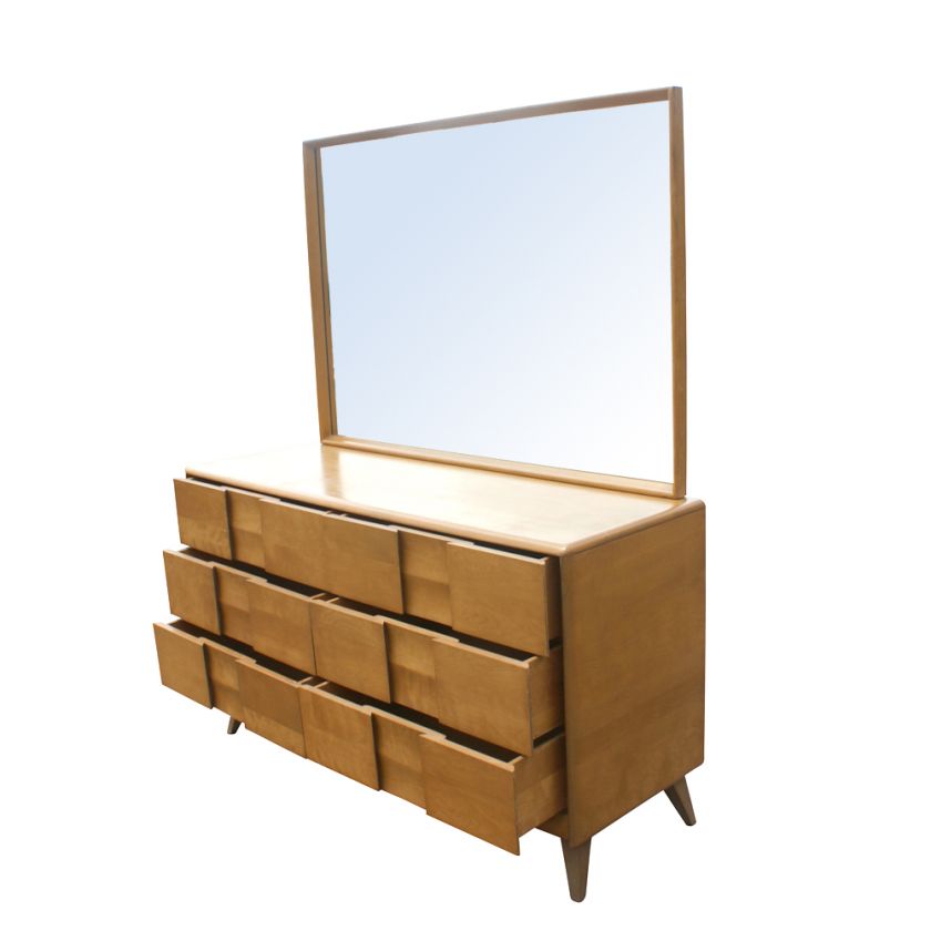 Heywood Wakefield Trophy Suite Dresser and Mirror  