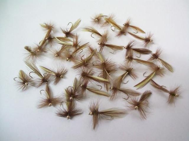 LOT/36 FLY FISHING BEADED HEAD PLATTE RIVER FLIES SIZE 12  