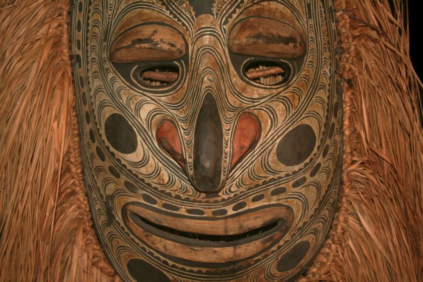 Masque Iatmul, art tribal papou, ethnic mask, palimbei  