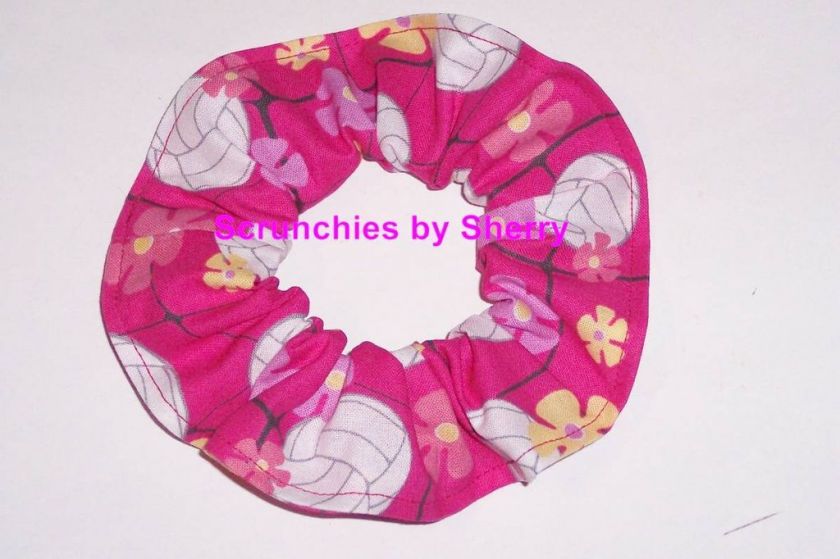 Volley Balls Fabric Hair Scrunchie Scrunchie 2 Sizes  