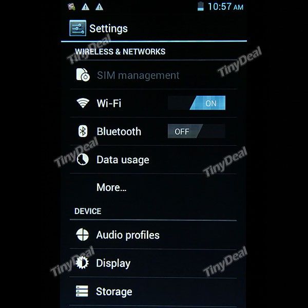 Black MTK6575 Android 4.0 OS 3G WiFi CPU 1GHz Smart Mobile Phone 