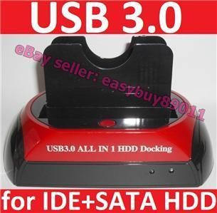 IDE SATA HDD Hard Drive USB 3.0 Dock Docking Station  