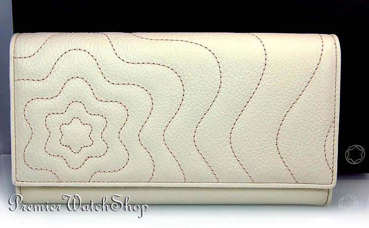 NEW MONT BLANC STARISMA ALCINA 102583 LADIES LEATHER 6CC LONG WALLET 