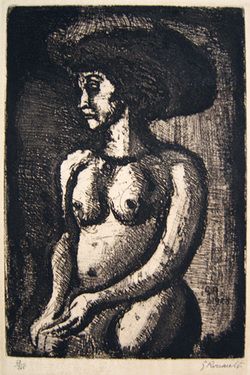 GEORGES ROUAULT Signed 1928 Original Etching   RARE  