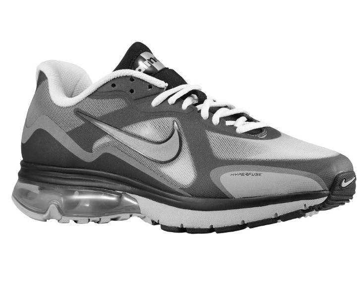 MENS NIKE AIR MAX ALPHA 2011 RUNNING SHOES GREY / BLACK / METALLIC 