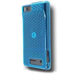 OEM VERIZON MOTOROLA DROID X2 SILICONE SKIN CASE BLUE  