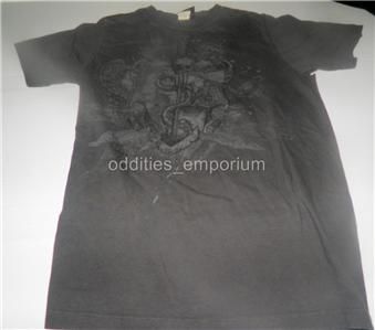 Alternative Goth Metal ROCK STEADY Gray Skull Shirt S  