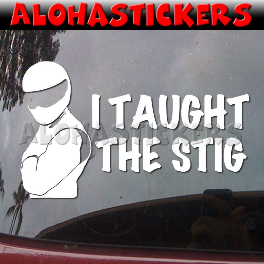   STIG Top Gear Racing Car Truck Vinyl Decal Window Sticker V64  