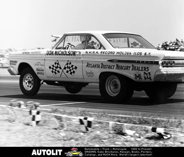 1965 Nicholson Comet Drag Race Factory Photo  