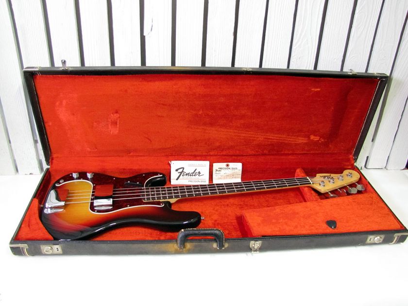   VINTAGE 1975 FENDER PRECISION P BASS P BASS LEFTY LEFT HANDED  