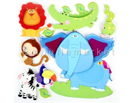 3D Cardboard Animal Wall Door Room Sticker for Kids Best Gift St01 