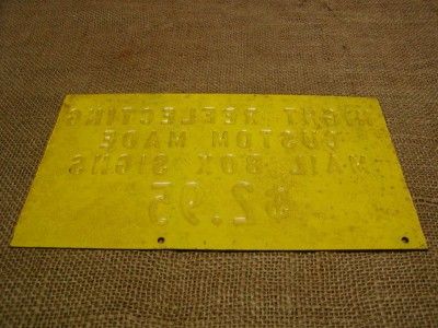 Vintage Mailbox Sign Antique Old Advertising Signs RARE  