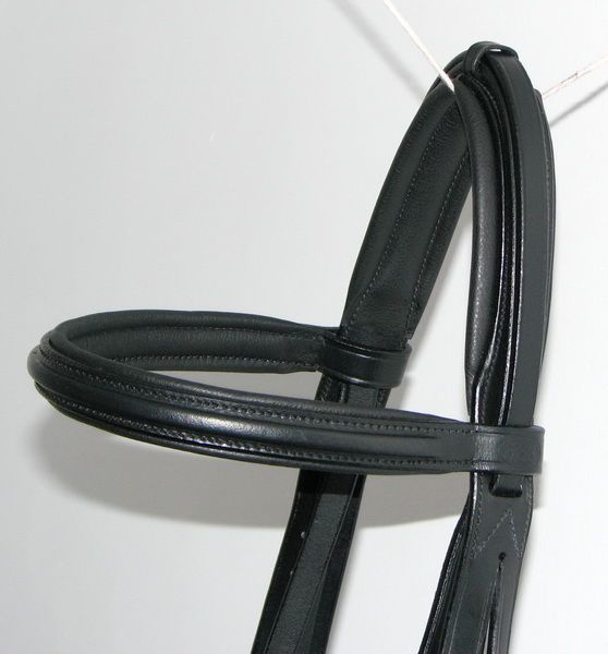 FSS Silver SQUARE Comfort Crank Caveson Dressage Bridle  