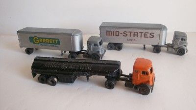 Vintage ULRICH HO Scale Tractor Trailer Lot Model kits lot of Trucks 