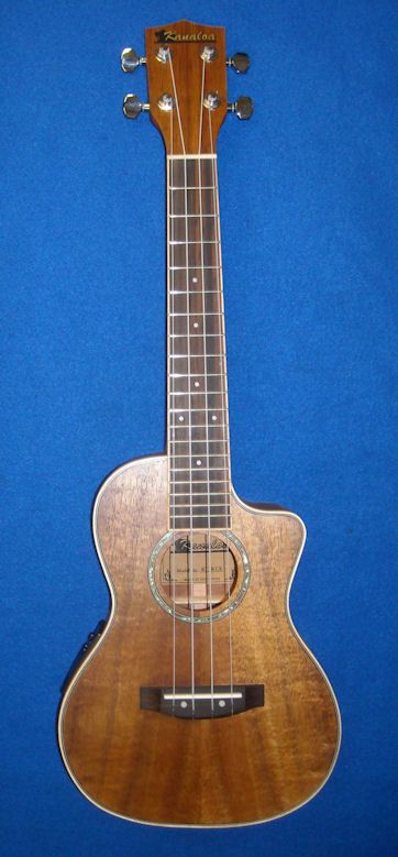 KANALOA KC KCE ELECTRIC CONCERT HAWAIIAN KOA UKULELE  