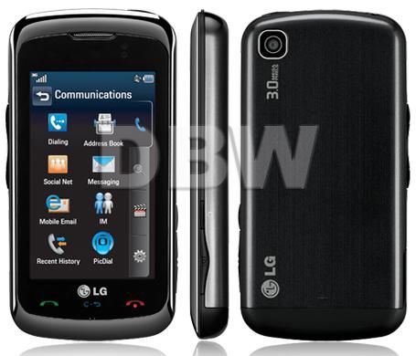 NEW in BOX LG ENCORE GT550 BLACK AT&T LOCKED CELLULAR PHONE 