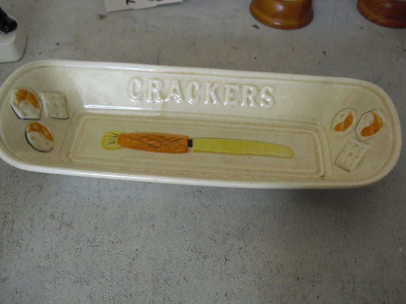 Unique Vintage Los Angeles Potteries #49 Cracker Tray  