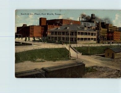 Swift and Co., Plant, Fort Worth, Texas   Antique Postcard   (171850 