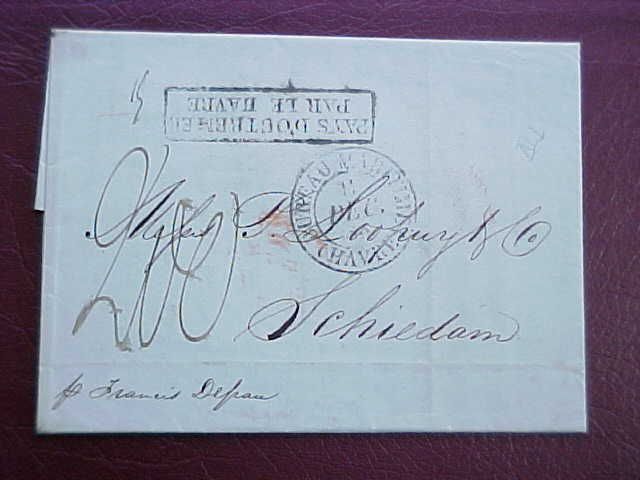 TRANSATLANTIC COVER NYNETH 1835 SFL SS FRANCIS DEPAU  