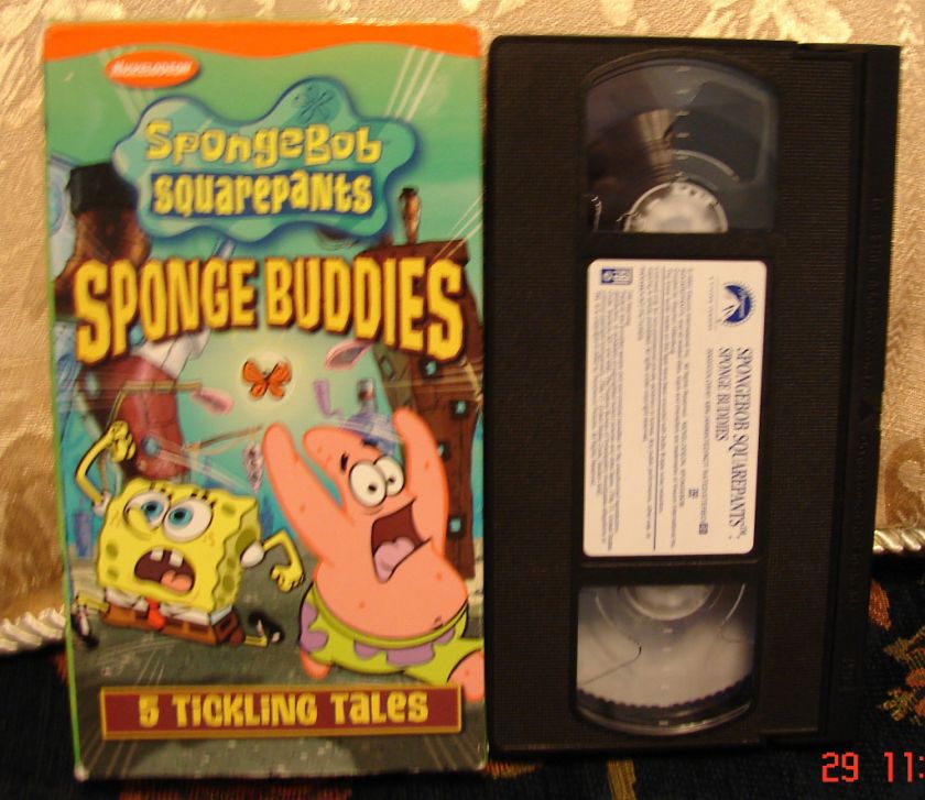   SPONGE BUDDIES 5 Tickling Tales Vhs Video FREE 1st Class Ship w/track