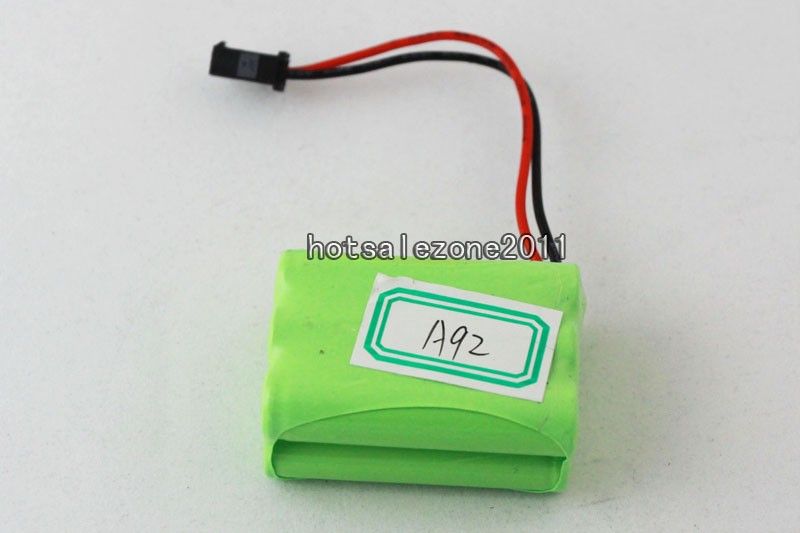 Ni MH 7.2v 800mah 3A Battery Packs Green AAA SM Connector  