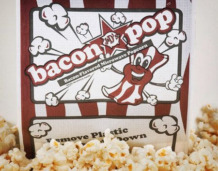 BACON POP Bacon Flavored Popcorn Gag Gift Party Favors  