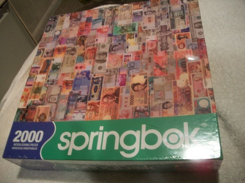 SPRINGBOK Color of Money Designer PUZZLE 2000 Pieces  