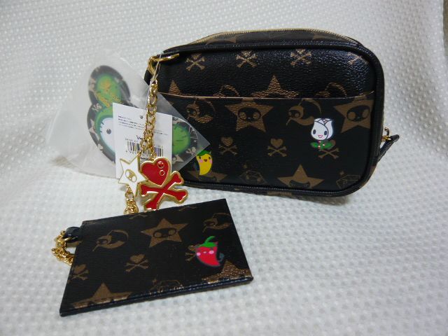 TOKIDOKI HELLO KITTY Sanrio COSMETIC POUCH Black L@@K  