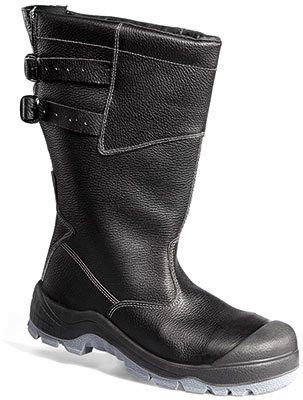 Mens Snow Winter Work Engineer Leather Steel Toed Boots  