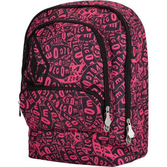 Volcom Better Than You Backpack Book Bag Girls NEW Pink  