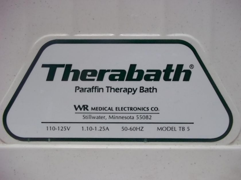 Therabath TB 5 Paraffin Wax Therapy Bath Heat Professional Pain Relief 