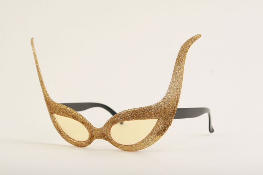 Halloween Costume Party Sunglasses Gold  