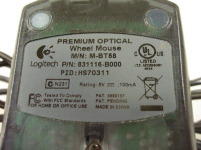 Logitech M BT58 831116 B000 USB Premium Optical Mouse  