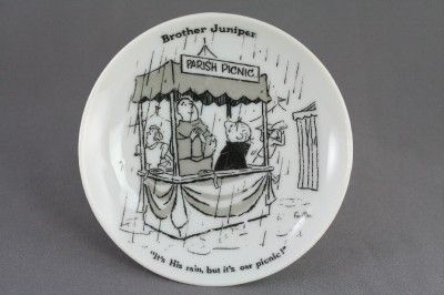 Brother Juniper Cartoon Mini Plate Lot 1960 Shafford Co  