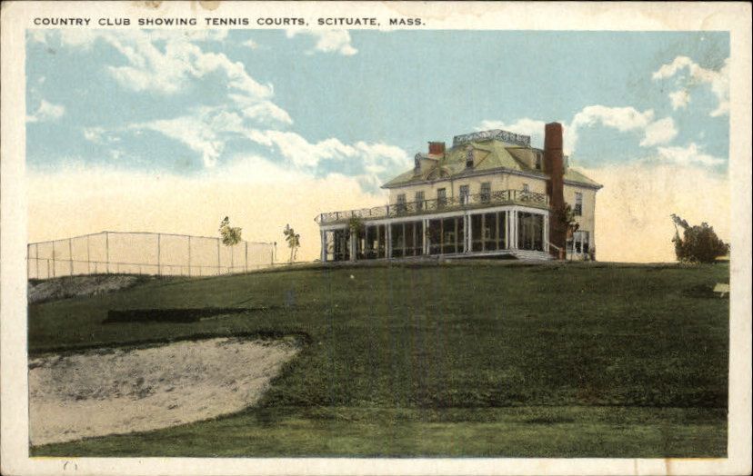 SCITUATE MA Country Club Tennis Courts Old PC  