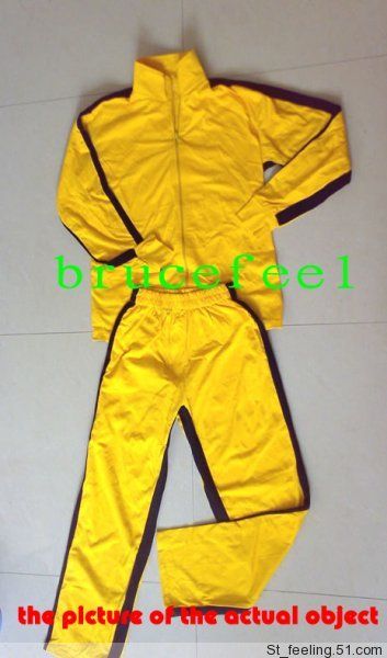 kill bill bruce jet lee yellow tracksuit kung fu suits  