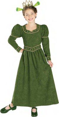 Child Small Deluxe Girls Princess Fiona Costume   Shrek  