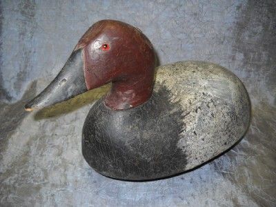 LAKE SAINT CLAIR, MICANVASBACK BOBTAIL DUCK DECOY  