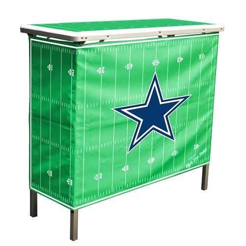 DALLAS COWBOYS LIGHT WEIGHT TAILGATING 39 PORTABLE BAR HIGH TOP TABLE 