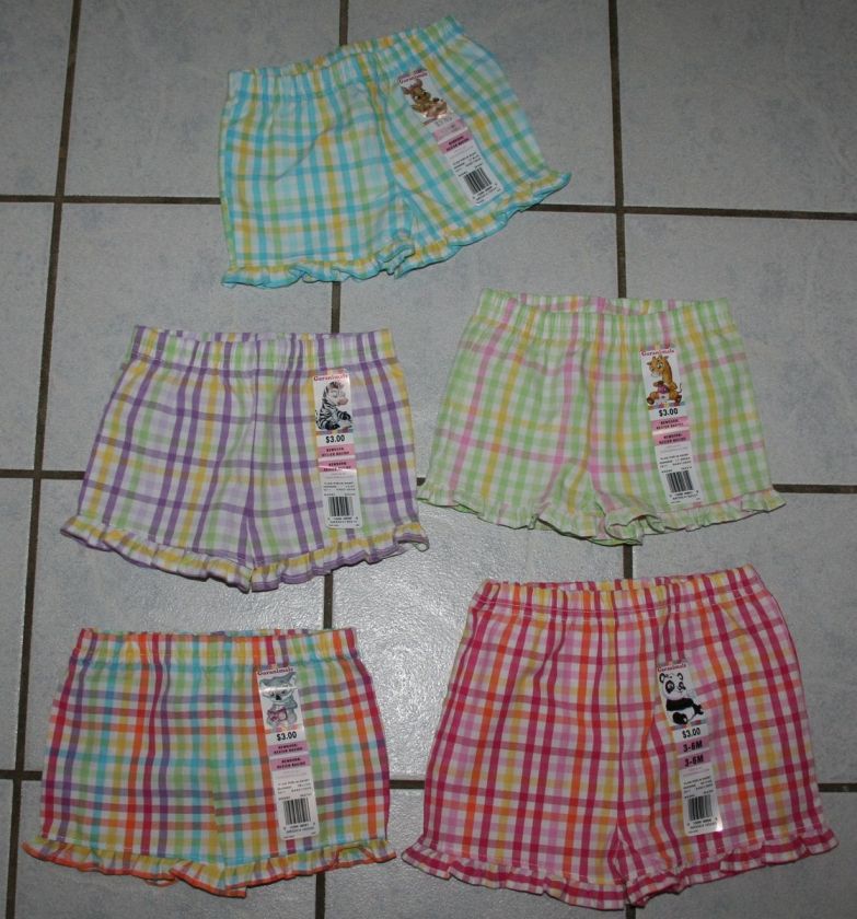 NEW Girls GARANIMALS Gingham Plaid Shorts ~Infant Szs~  