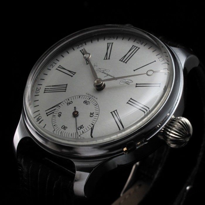 Mens ANTIUE 1890s E BOURQUIN & FILS Vintage QUALITY SWISS Watch 