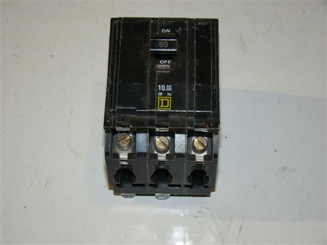 Square D   60A QO 3 Pole Bolt On Circuit Breaker  