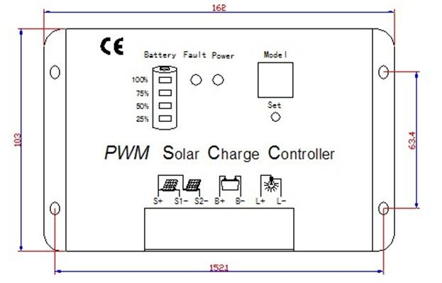 20A 12V solar panel charge controller/regulator 240W  