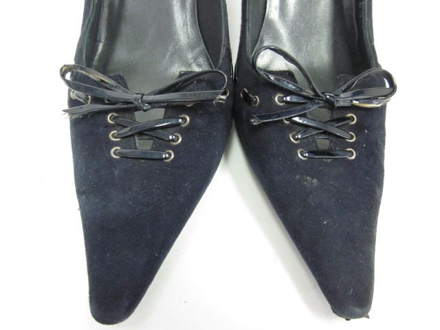 STUART WEITZMAN Navy Suede Heels Pumps Sz 6.5  